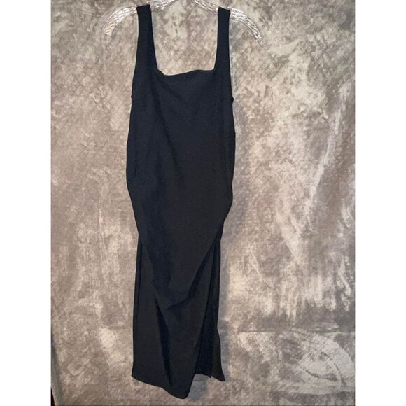 Beyond Yoga Beyond The Bump Icon Midi Dress with Slit Medium - Picture 1 of 7